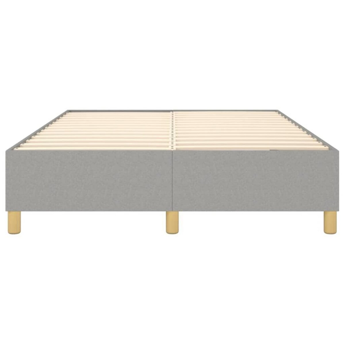 VIDAXL Cadre de lit sans matelas gris clair 140x200 cm tissu