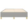Voir la diapositive 5 : VIDAXL Cadre de lit sans matelas gris clair 140x200 cm tissu