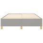 Voir la diapositive 5 : VIDAXL Cadre de lit sans matelas gris clair 140x200 cm tissu
