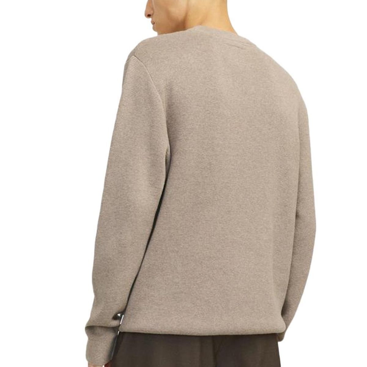 Jack & Jones Pull Greige Homme Jack & Jones Stitch