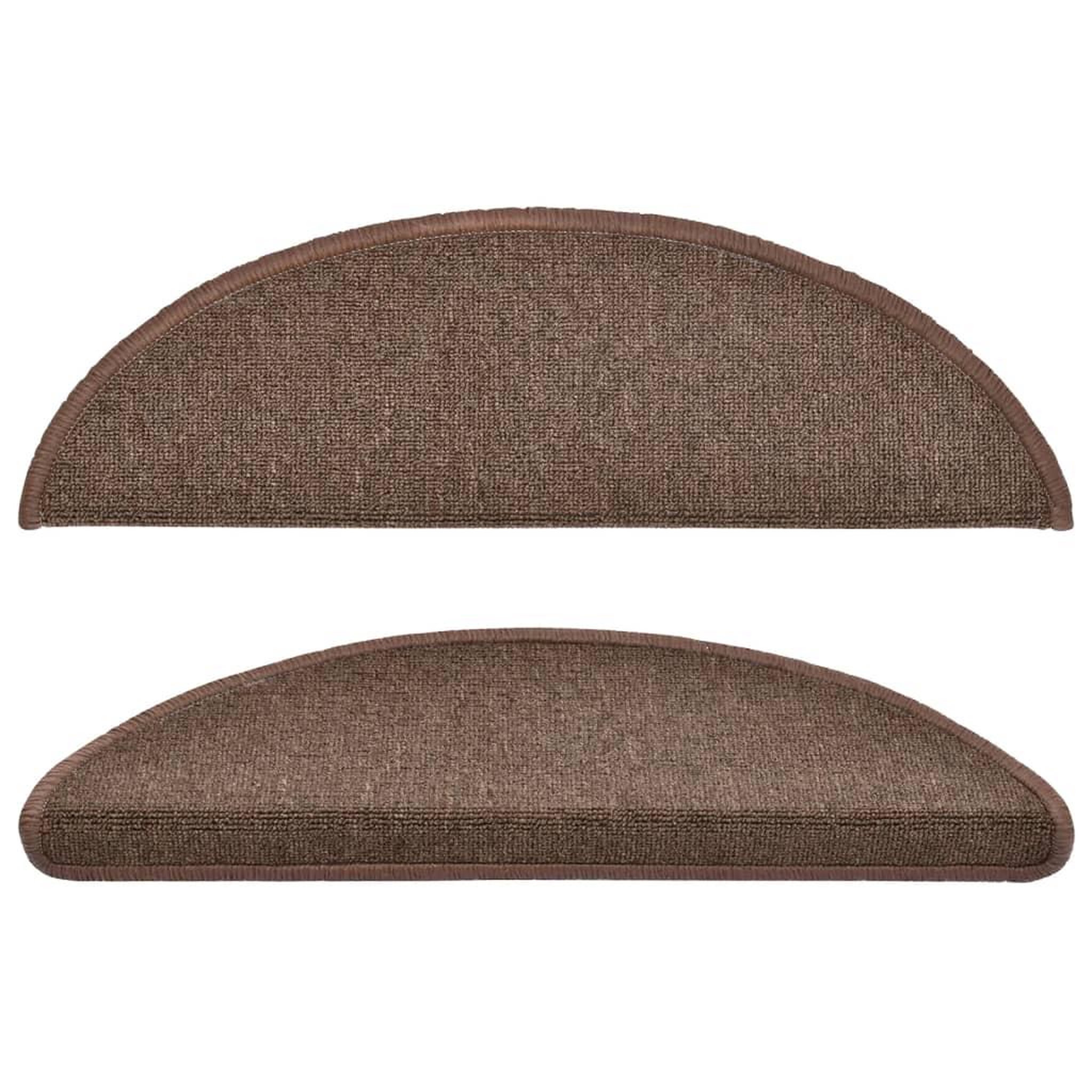 Voir la diapositive 4 : VIDAXL Tapis d'escalier 15 pcs Marron cafe 56 x 17 x 3 cm