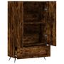 Voir la diapositive 5 : VIDAXL Buffet haut chene fume 69,5x31x115 cm bois d'ingenierie