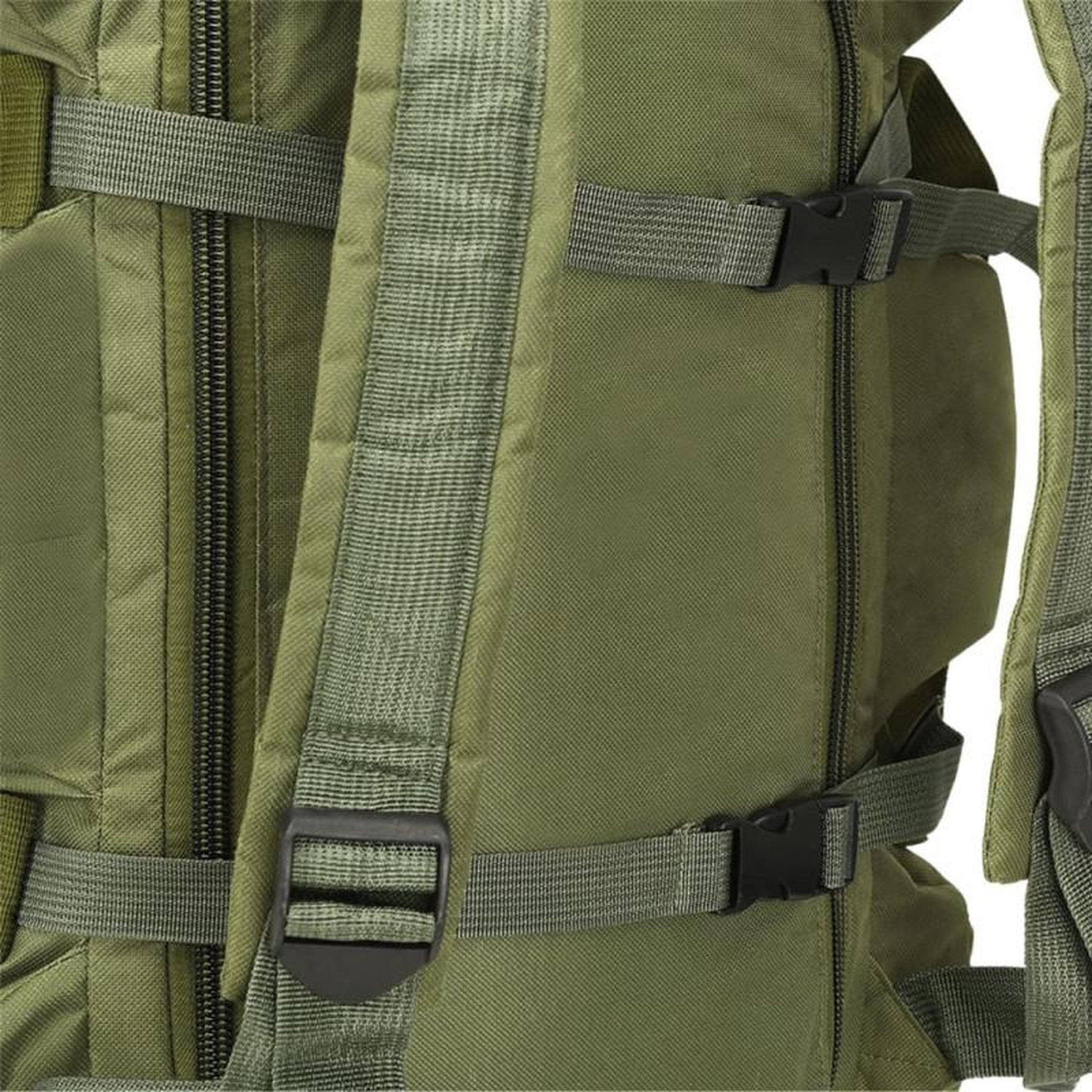 Voir la diapositive 5 : VIDAXL Sac de sport style militaire 3 en 1 90 L Vert olive