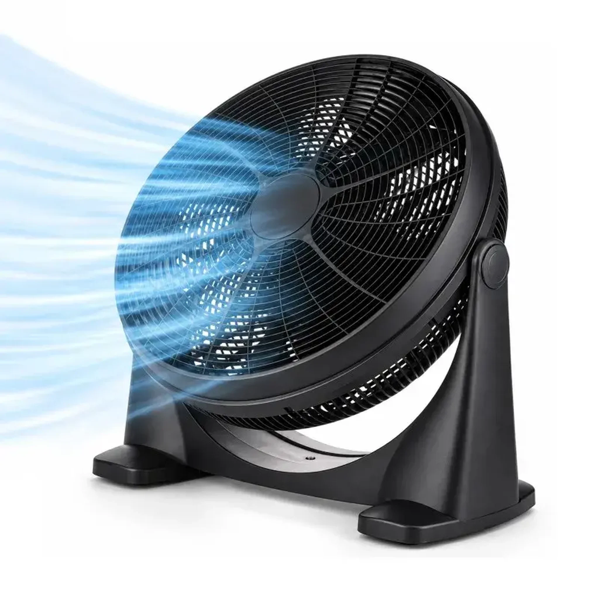 Voir la diapositive 1 : Ventilateur De Sol Et Table Rond Inclinable 50 Cm – 100w