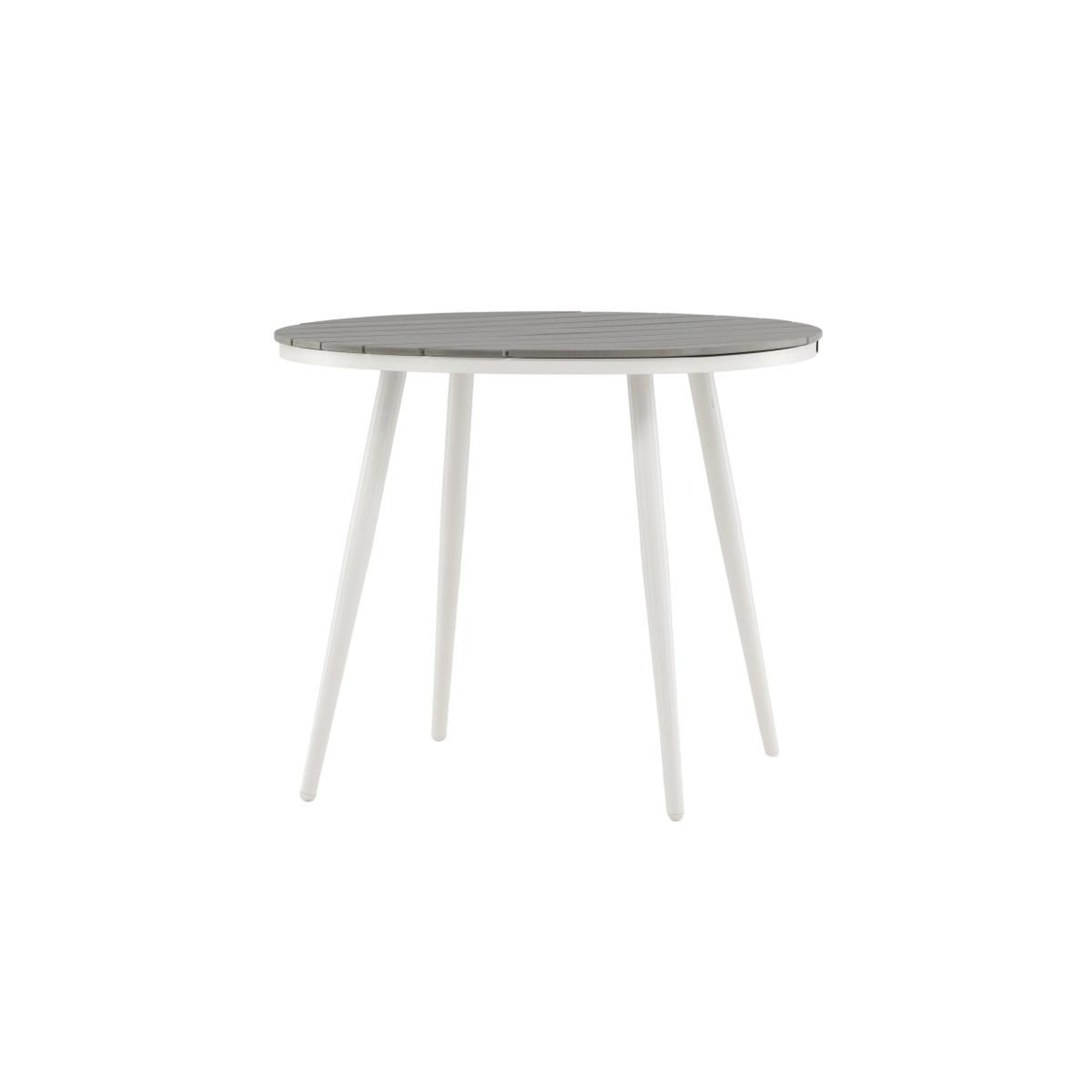 Voir la diapositive 3 : Paris Prix Table de Jardin Ronde  Break  90cm Gris