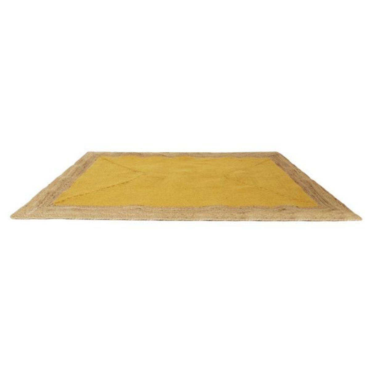 Paris Prix Tapis Déco en Jute  Rodame  120x170cm Moutarde