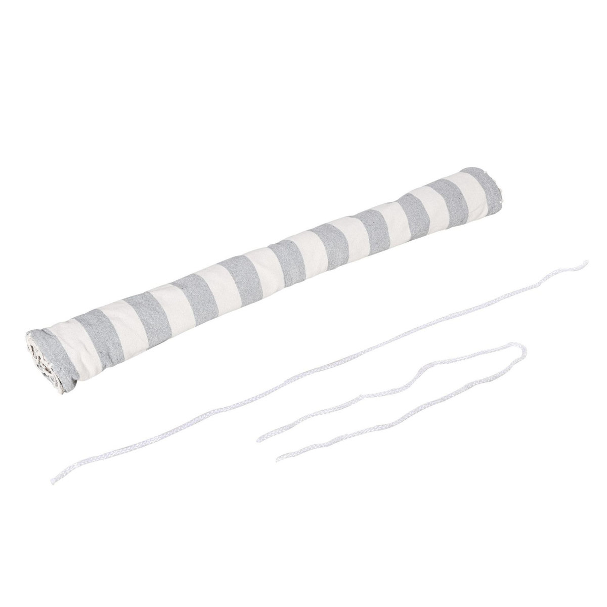 OUTSUNNY Hamac de voyage portable style hippie chic toile de hamac dim. 2L x 1l m coton polyester gris écru rayé