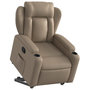 Voir la diapositive 3 : VIDAXL Fauteuil inclinable Cappuccino Similicuir