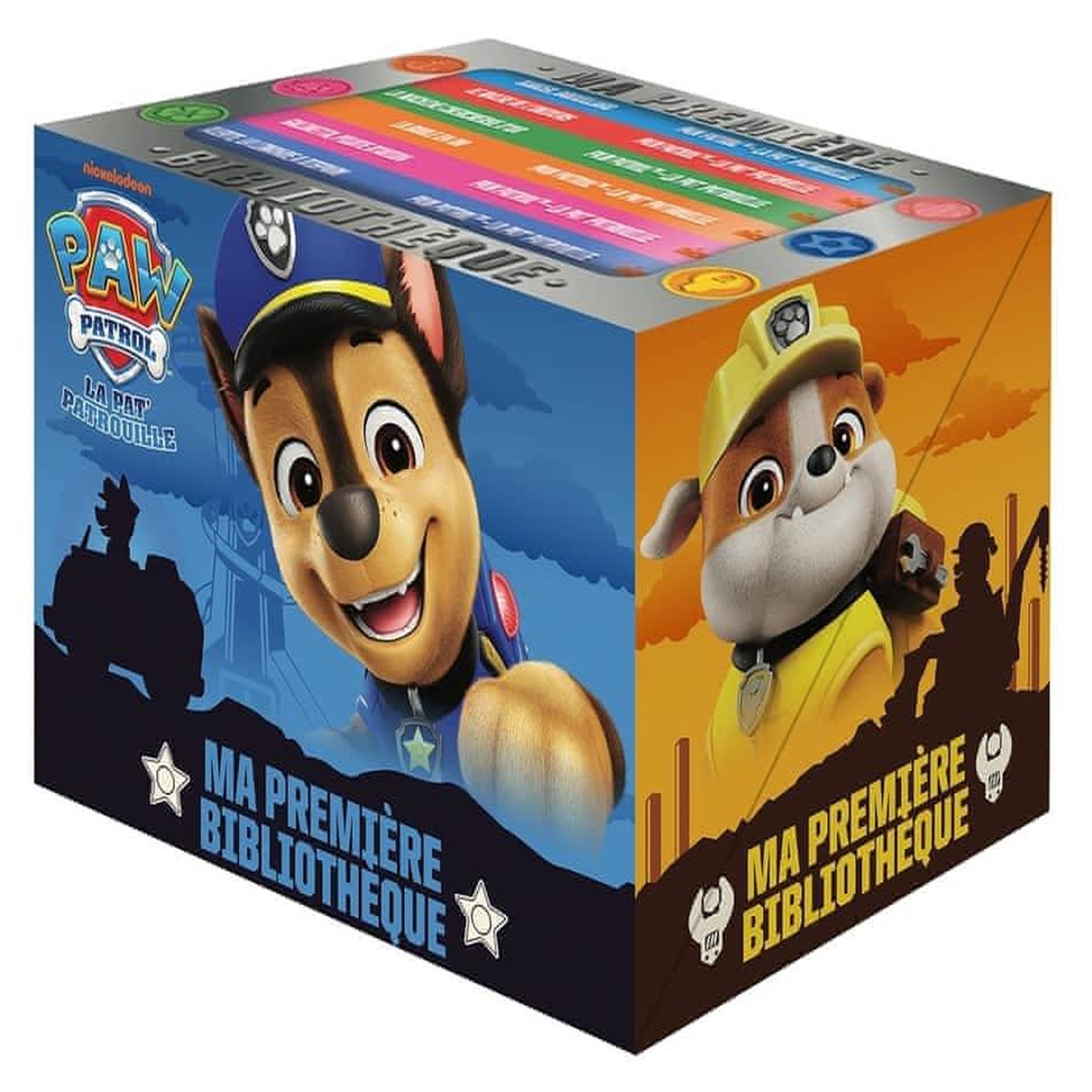 MA PREMIERE BIBLIOTHEQUE PAW PATROL - LA PAT' PATROUILLE. COFFRET EN 6 VOLUMES : DANGER. BROUILLARD ; GALINETTA, PILOTE D'AVION ; LA BOULE EN OR ; LE MAIRE DE L'UNIVERS ; LA MACHINE CHERCHEUSE D'OR ; ALERTE, LA LIMANDE A DISPARU, Nickelodeon