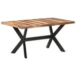 VIDAXL Table de salle a manger 160x80x75 cm Bois avec finition miel