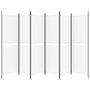 Voir la diapositive 4 : VIDAXL Cloison de separation 6 panneaux Blanc 300x180 cm Tissu