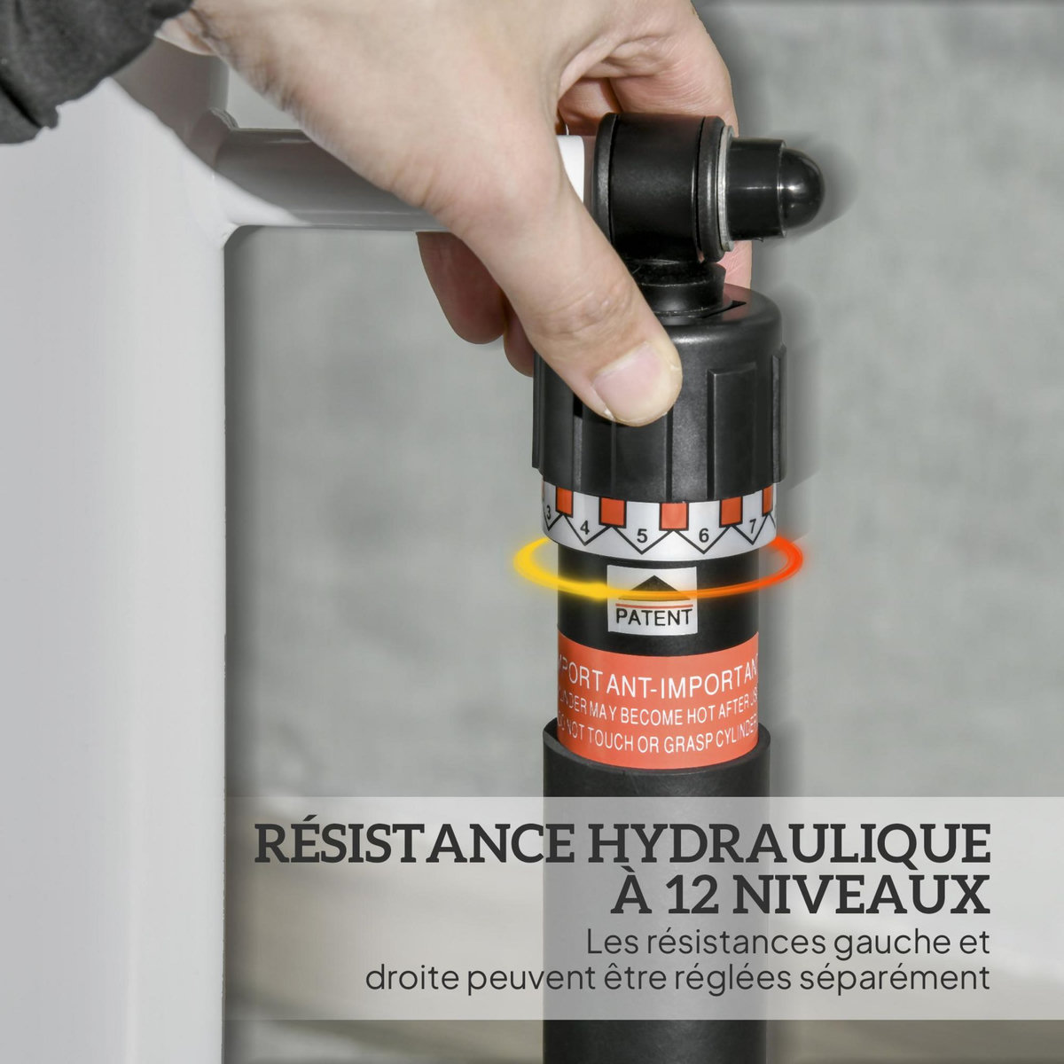 HOMCOM Stepper fitness pliable réglable - stepper avec guidon écran LCD multifonction porte-bouteille 2 roulettes acier blanc