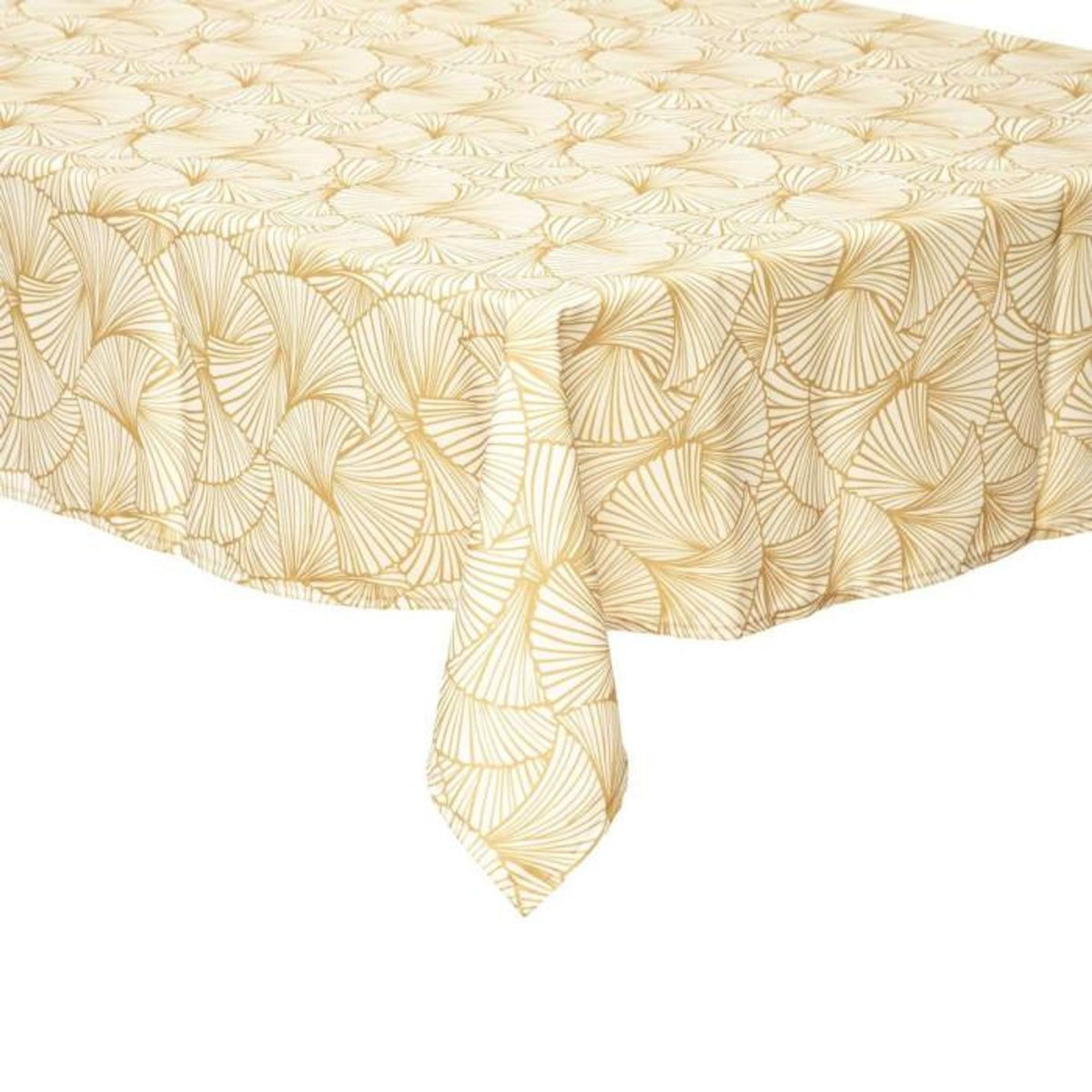 ATMOSPHERA Nappe Antitache à Motifs  Ginkgo  140x240cm Jaune