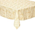 ATMOSPHERA Nappe Antitache à Motifs  Ginkgo  140x240cm Jaune