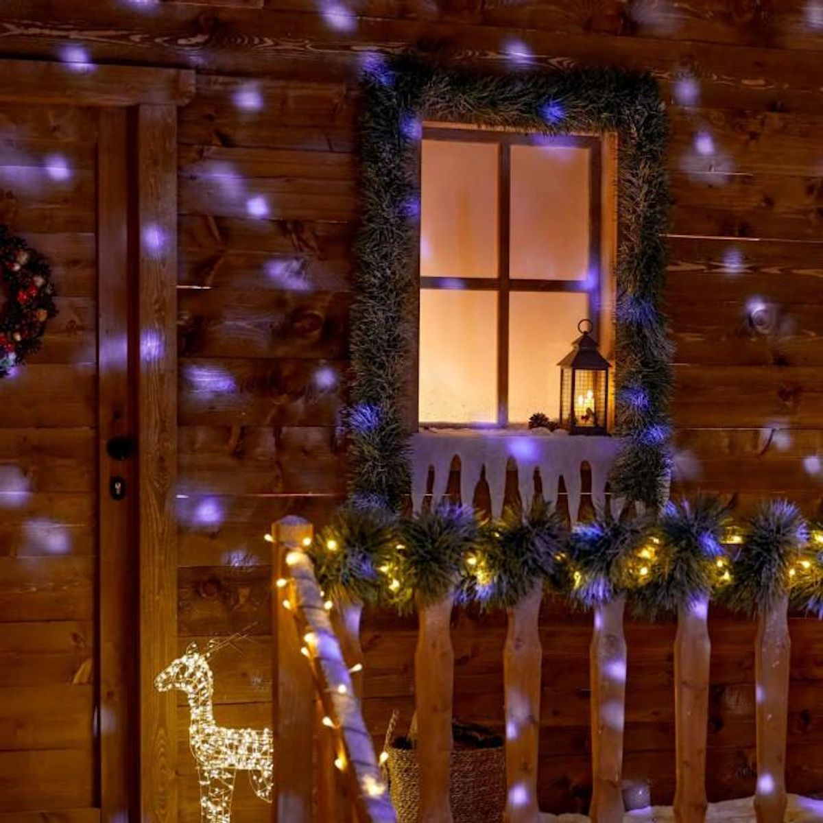 FEERIC LIGHT & CHRISTMAS Projecteur d'extérieur LED - effet neige