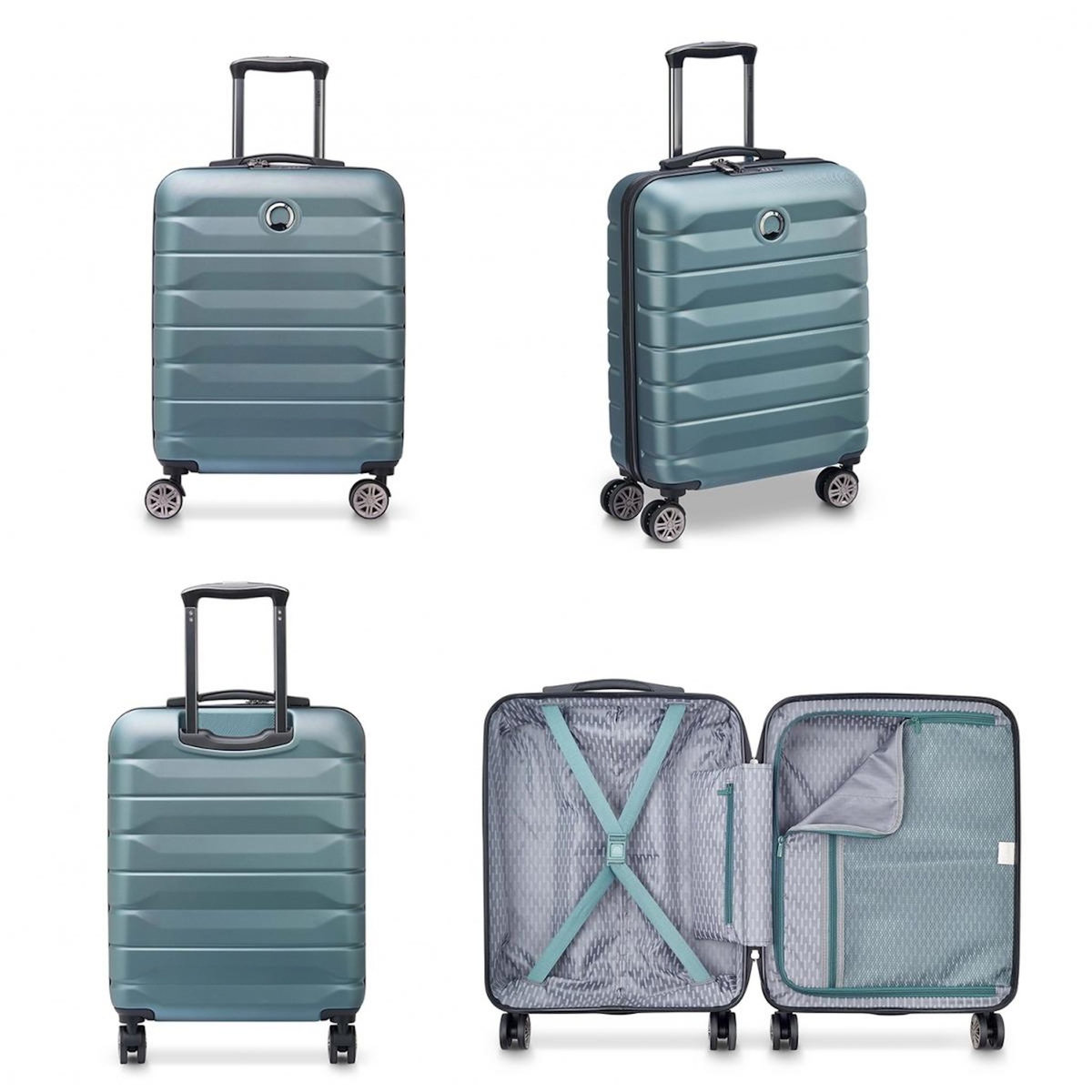 Delsey Valise cabine rigide Air Armour TSA polycarbonate 55cm