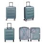 Voir la diapositive 3 : Delsey Valise cabine rigide Air Armour TSA polycarbonate 55cm