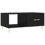 Voir la diapositive 2 : VIDAXL Table basse noir 90x50x40 cm bois d ingénierie