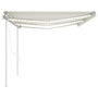 Voir la diapositive 5 : VIDAXL Auvent automatique capteur de vent/LED 6x3 m Creme