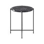 Voir la diapositive 3 : LISA DESIGN Ezaro - table basse ronde - 42 cm - plateau en marbre - pieds en acier
