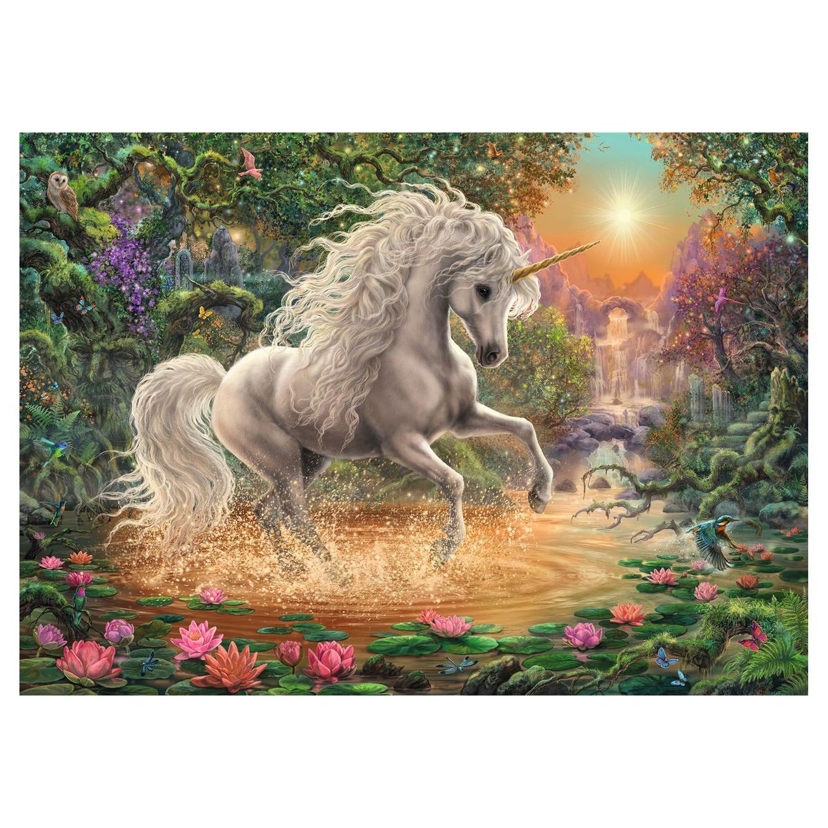 RAVENSBURGER Puzzle 1000 pièces Mystique licorne