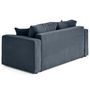 Voir la diapositive 6 : BEST MOBILIER Topaze - canapé droit 2 places en velours côtelé plat