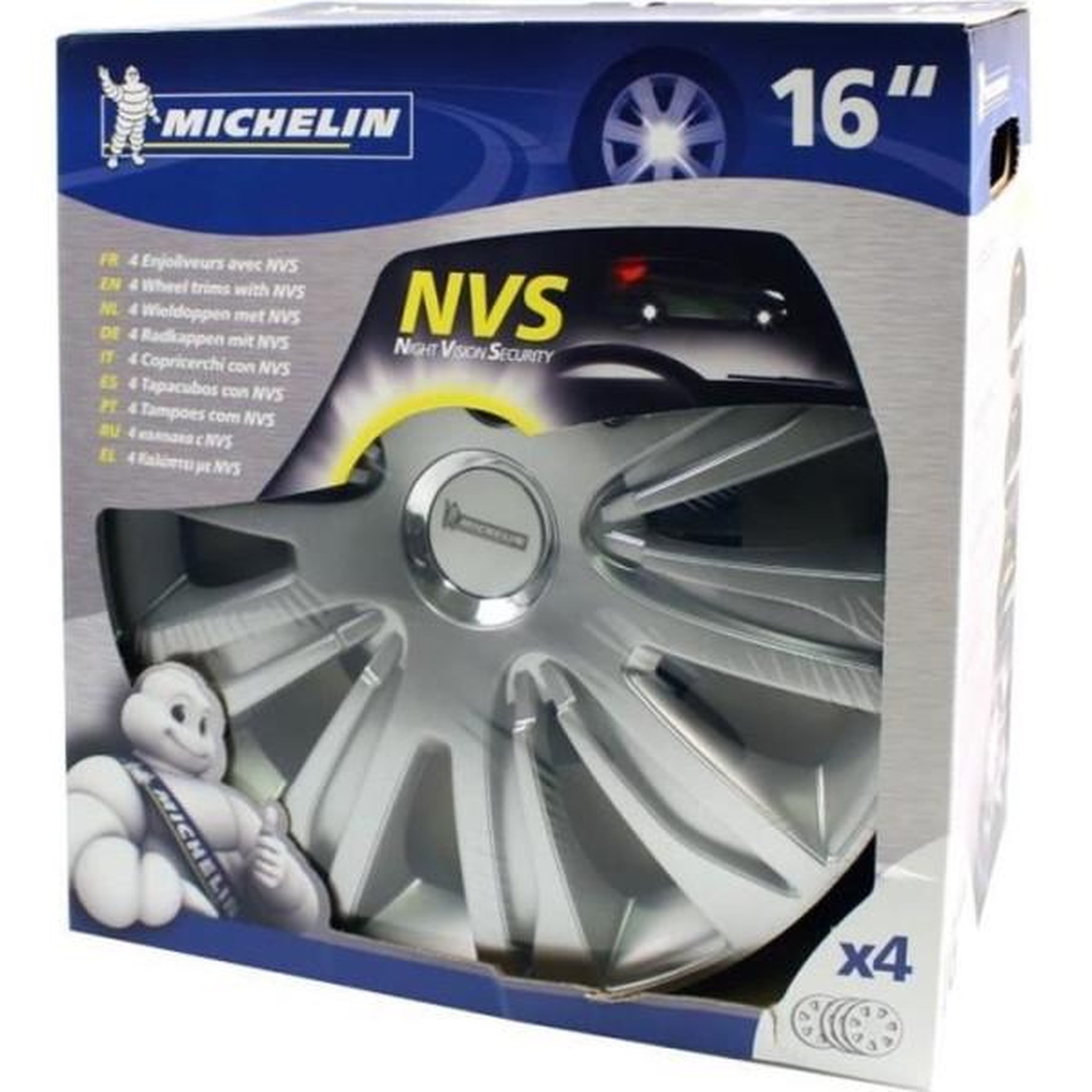 MICHELIN MICHELIN 4 enjoliveurs 16 Chromé NVS42
