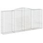 Voir la diapositive 3 : VIDAXL Paniers a gabions arques 9 pcs 400x50x180/200 cm Fer galvanise