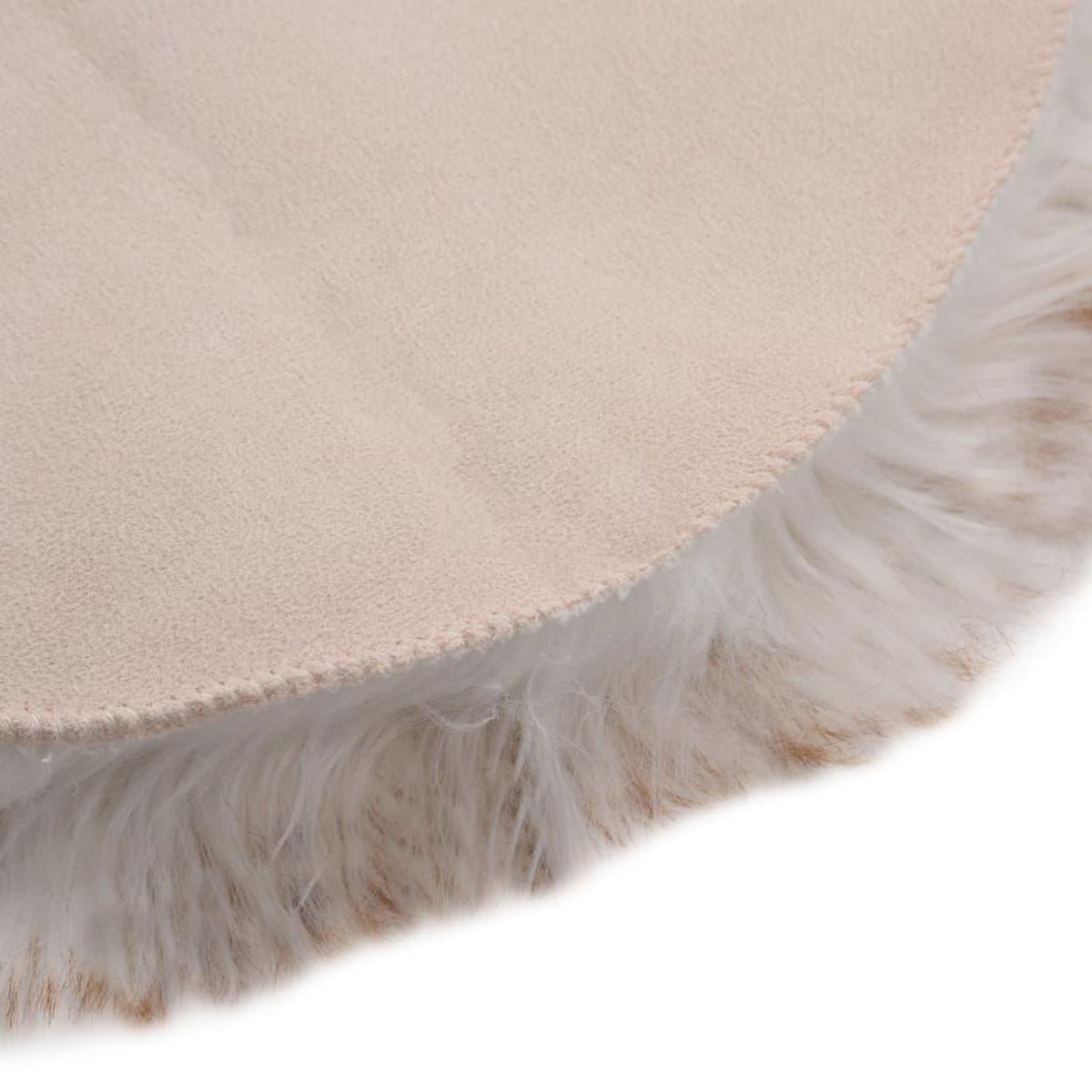 VIDAXL Tapis 60 x 90 cm Peau de mouton synthetique Melange de marron