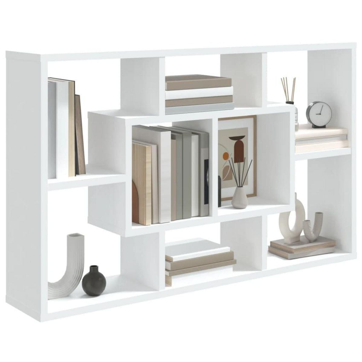 VIDAXL Etagere murale blanc 85x16x52,5 cm bois d'ingenierie