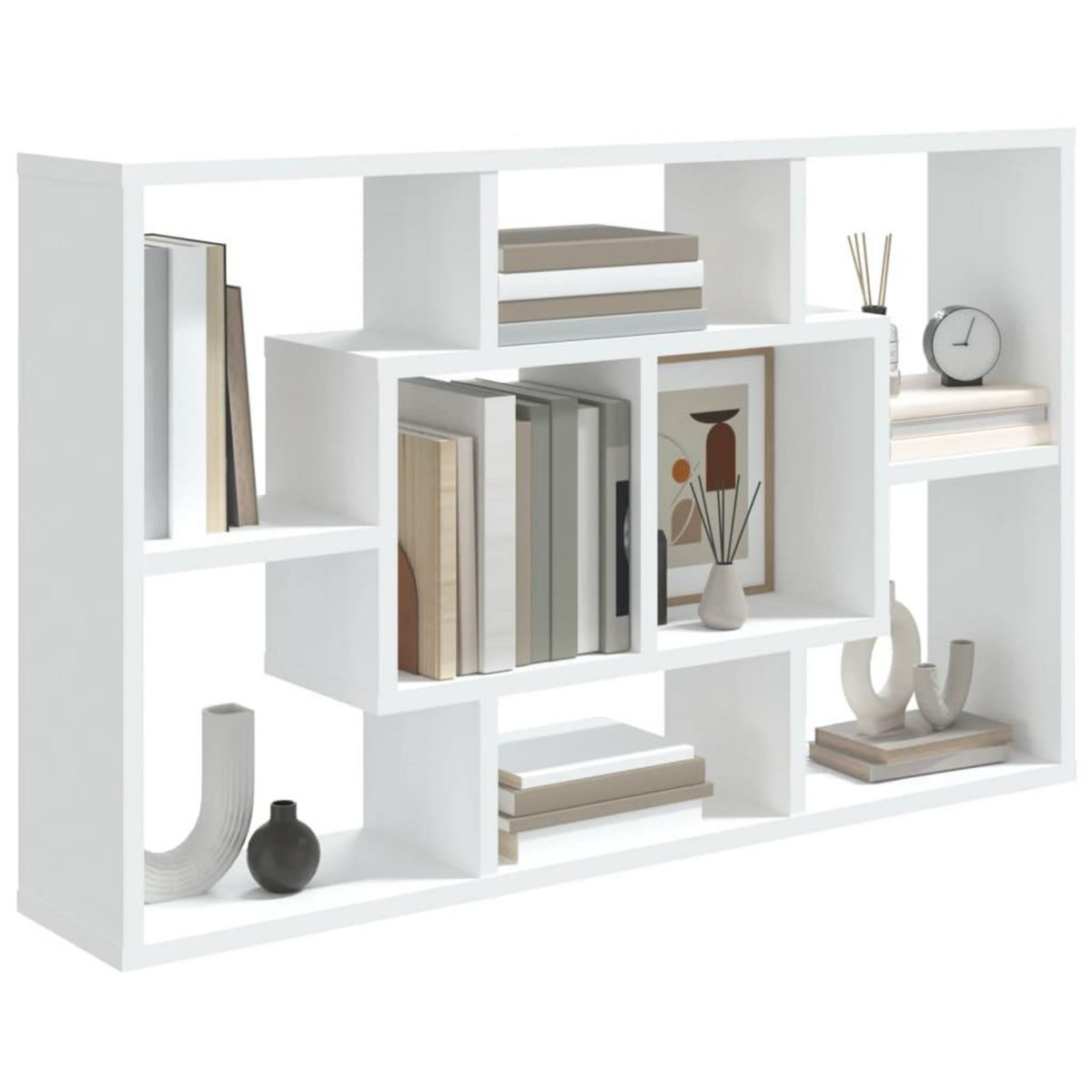VIDAXL Etagere murale blanc 85x16x52,5 cm bois d'ingenierie