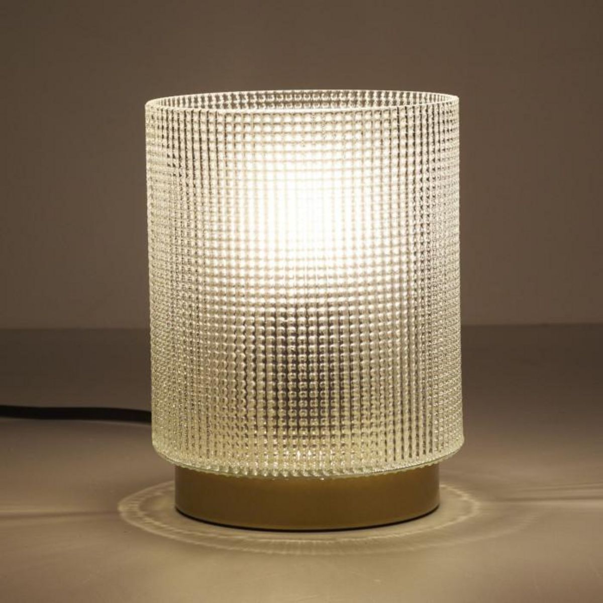 Paris Prix Lampe à Poser Design Embossé  Lounge  15cm Blanc