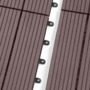 Voir la diapositive 4 : ID MARKET Lot de 5 dalles de terrasse WODHY clipsables bois composite taupe 30 x 30 cm