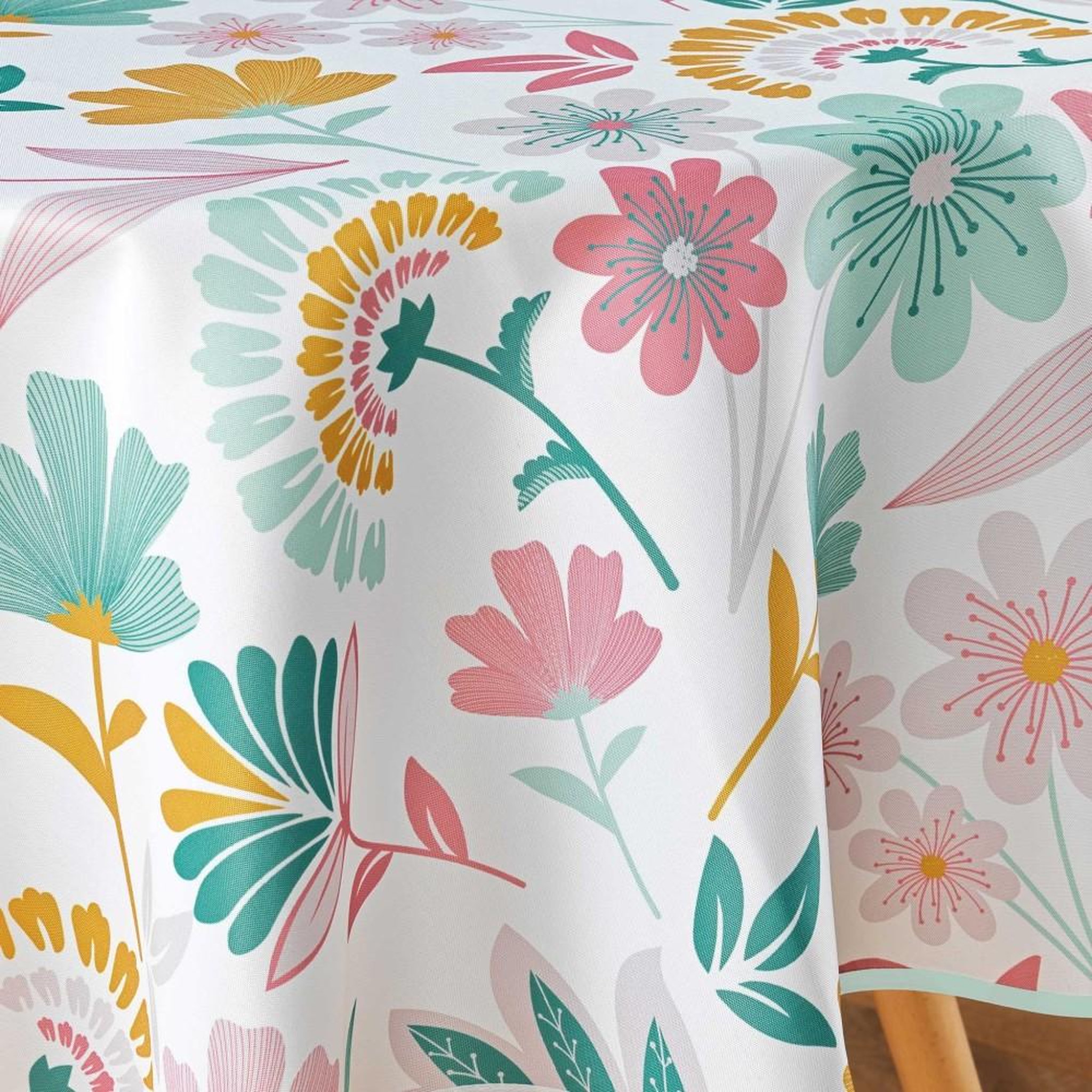 Voir la diapositive 4 : Douceur d'Intérieur Nappe ronde D180 Indiana