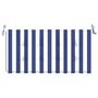 Voir la diapositive 4 : VIDAXL Coussin de banc de jardin rayures bleues et blanches 120x50x3cm