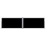 Voir la diapositive 2 : VIDAXL Auvent lateral retractable Noir 160 x 600 cm