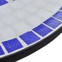 Voir la diapositive 4 : VIDAXL Table de bistro Bleu et blanc 60 cm Mosaïque