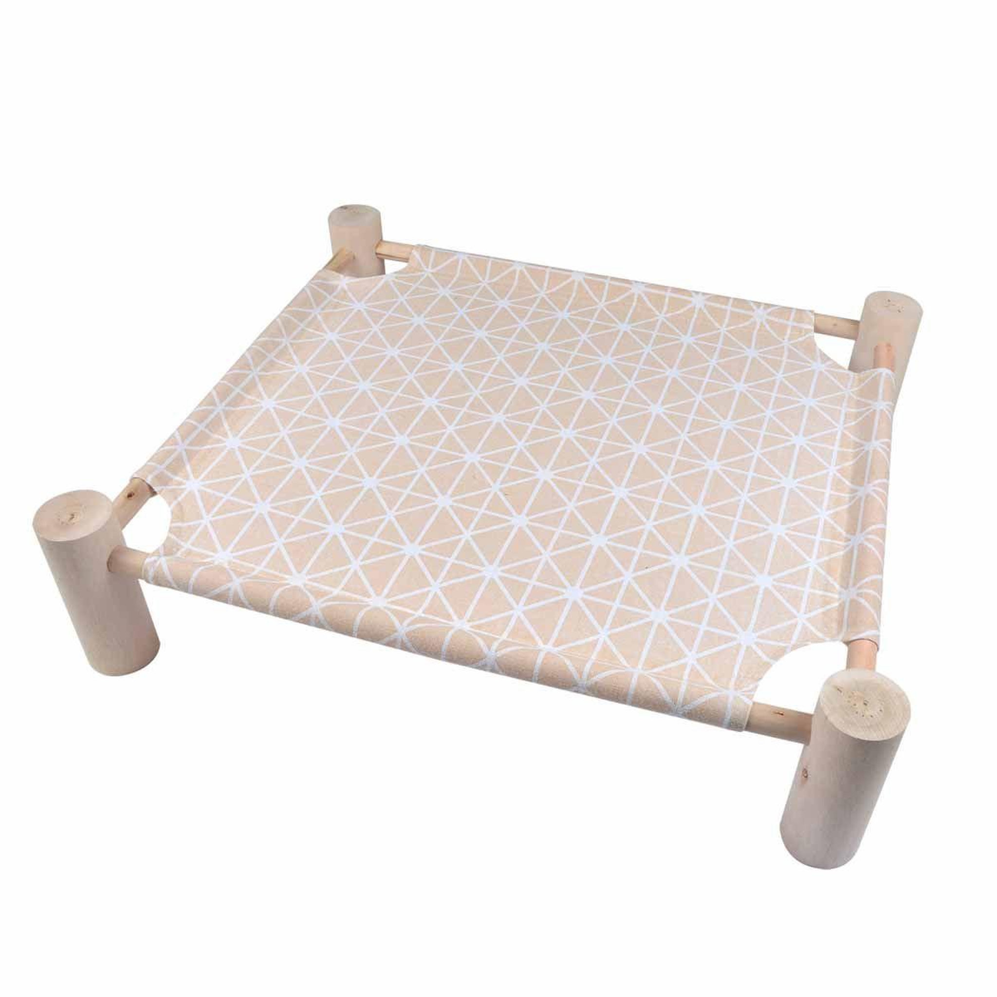 Voir la diapositive 1 : LOVE STORY Lit hamac pour chat en bois  boho  53cm naturel