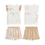 Voir la diapositive 1 : Petit Béguin Lot de 2 pyjamas short enfant 2 pièces Praline