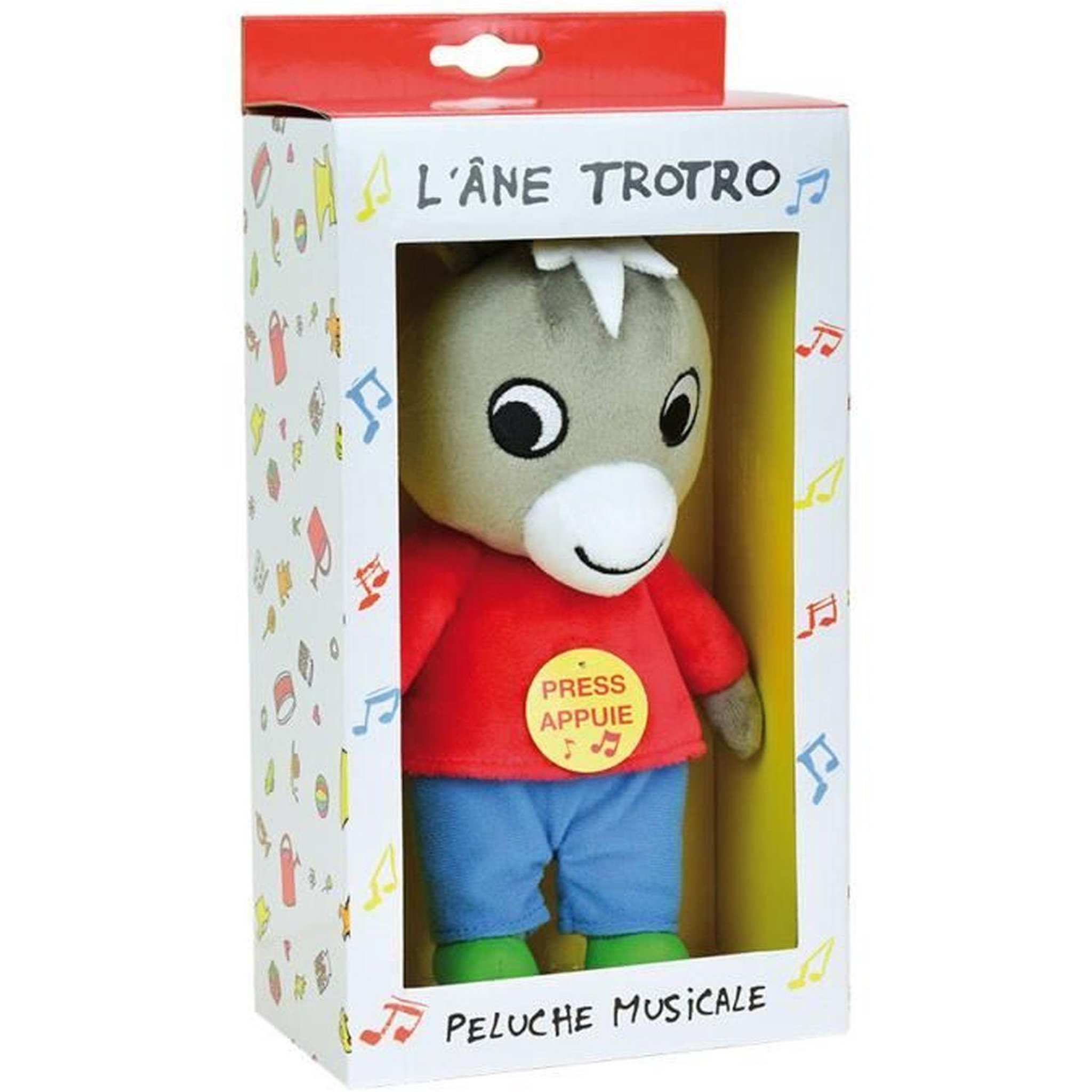Voir la diapositive 2 : Cijep Peluche musicale Trotro 28 cm