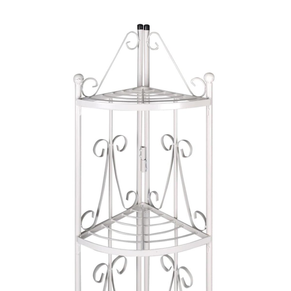 VIDAXL Etagere d'angle pour plantes en blanc