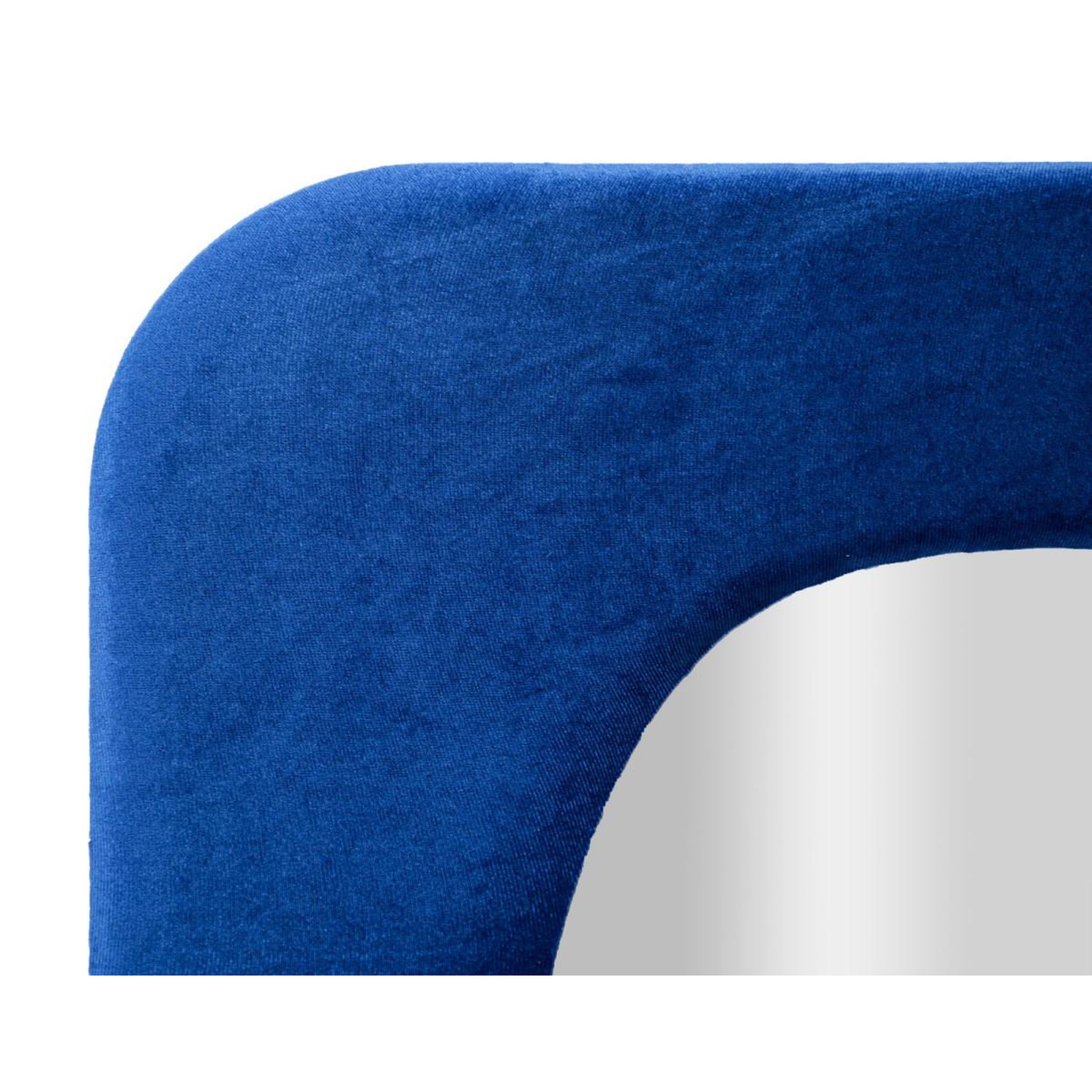Voir la diapositive 4 : Paris Prix Miroir mural en velours  theodor  160cm bleu