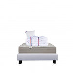 LUXURY LITERIE Ensemble literie mousse, Organic Cotton Ferme, Gris. Coloris disponibles : Gris