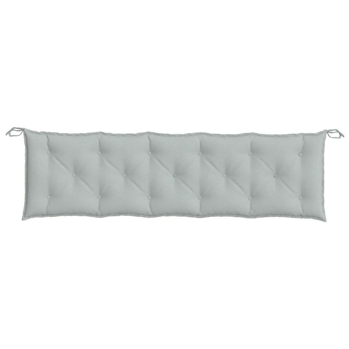 VIDAXL Coussin de banc de jardin gris clair melange 180x50x7 cm tissu