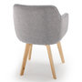 Voir la diapositive 4 : Paris Prix Chaise Scandinave en Tissu  Sweet Color  76cm Gris