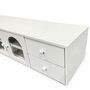 Voir la diapositive 5 : Paris Prix Meuble TV 4 Tiroirs & 2 Portes  Duane  140cm Blanc
