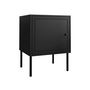 Voir la diapositive 1 : BEST MOBILIER Lavaggi - table de chevet - noir - 45 cm