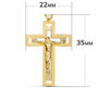Voir la diapositive 3 : L'ATELIER D'AZUR Pendentif  - Médaille Christ sur la Croix Or 18 Carats 750 Jaune - Chaine Offerte
