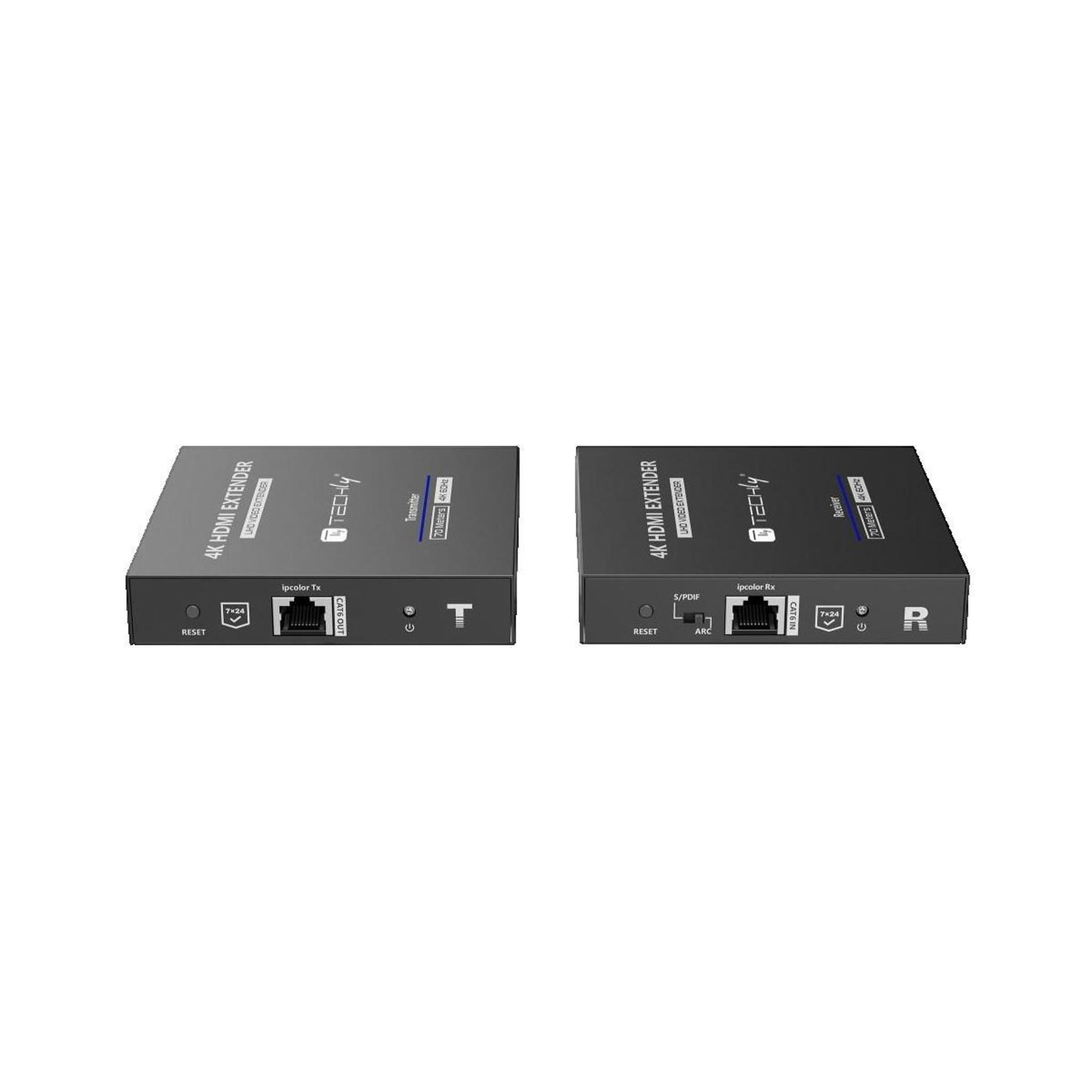 Voir la diapositive 3 : TECHLY Extenseur HDMI Techly IDATA EXT-676 avec transmission jusqu'à 70 mètres