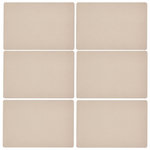 ATMOSPHERA Lot de 6 sets de table effet tressé ELY - 49 x 33 cm - Beige